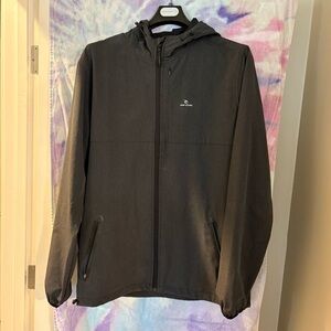 Rip Curl Men's Black Hooded Windbreaker Jacket
